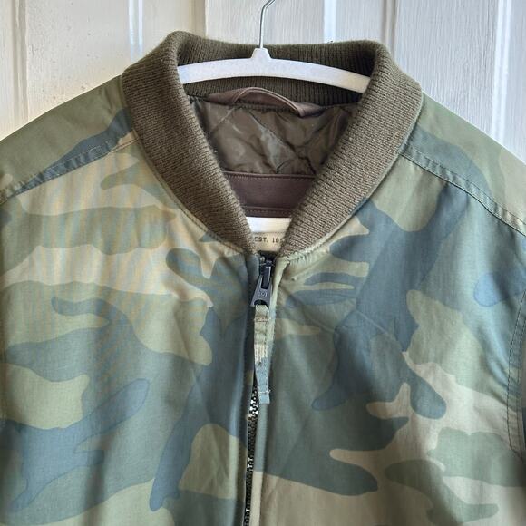 Abercrombie & Fitch Baseball Bomber Camo Jacket Rare - Picture 3 of 8